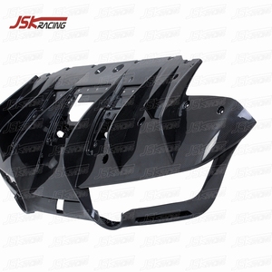 Difusor trasero de fibra de carbono estilo OEM labio trasero (onda de sarga) para FERRARI F8 2019-2021 - Product Image 3