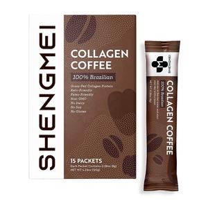 Etiqueta confidencial colágeno café em pó fibra dietética café em pó apoio saúde intestinal - Product Image 3