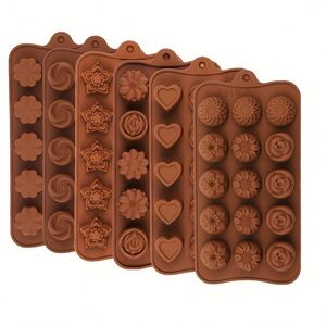 Moules à bonbons en forme de fleurs, <span class=keywords><strong>moule</strong></span> en silicone pour chocolat, qualité alimentaire, antiadhésif, pour la cuisson, les glaçons, le <span class=keywords><strong>beurre</strong></span>, la gelée - Product Image 3
