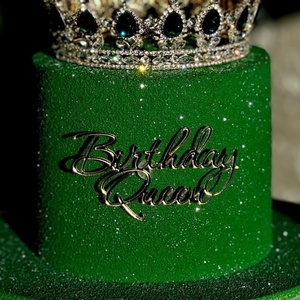Décoration de gâteau d'anniversaire pour reine, en acrylique miroir or et argent, pour maman, fête des mères, remise de diplôme, Saint-Valentin, Pâques - Product Image 3