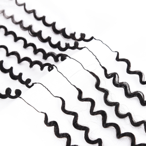 Extensiones de Cabello Humano Invisible Originea para Crochet, Pre-Separadas, Tipo Pluma, Cabello Virgen para Crochet, Sin Nudos, Ondulado, Rizado - Product Image 4