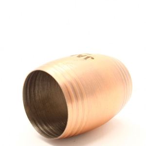 Vaso de chupito vintage para vino, jarra de cerveza con forma de barril, taza medidora de onzas con asa, para whisky, de acero inoxidable, ecológico, estilo europeo, martillado - Product Image 4