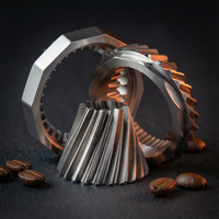 Moulin à café Starseeker Edgeplus10 à meules coniques réglables en acier inoxydable de 63 mm pour le bureau et la maison