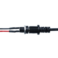 Câble de prise DC à montage sur panneau personnalisé DC 5,5x2,1 mm DC022B avec connecteur femelle fileté pour connexion de charge