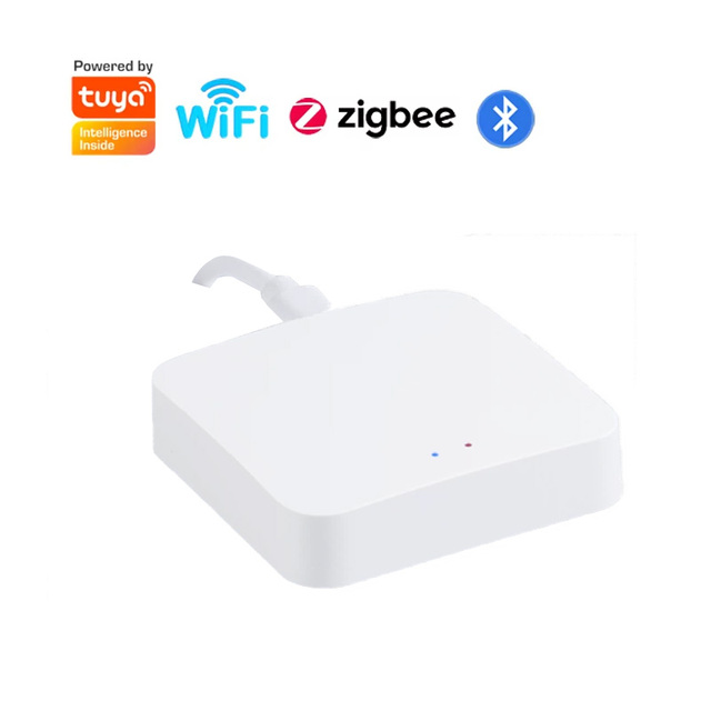SMRTE Tuya Smart Gateway ZigBee 3.0/Wi-Fi/ Multi-mode Wired Multifunctional Mesh Central Control Hub Model