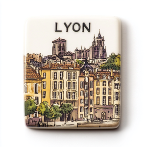 Aimant de réfrigérateur en résine personnalisé de bonne qualité Impression 3D <span class=keywords><strong>Lyon</strong></span> Souvenir Artisanat Cadeau à forte attraction magnétique - Product Image 6