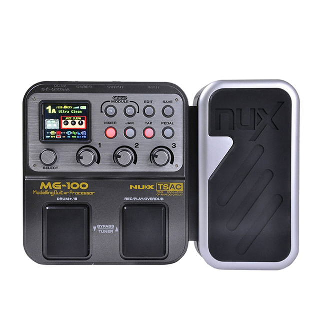 Wholesale NUX Brand MG-100 with 80 Presets, 66 Effects,Loop and Expression Processor Electric Guitar Multi Effect Pedal
