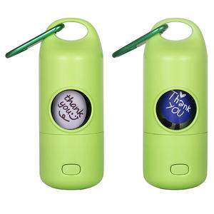 Distributeur de sacs à déjections canines en ABS de qualité supérieure avec lampe de poche, support mains libres pour sacs à déjections avec clip - Product Image 1