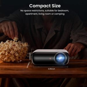 Mini projecteur natif 1080P Full HD portable avec haut-parleur intégré compatible <span class=keywords><strong>Smartphone</strong></span>//<span class=keywords><strong>USB</strong></span>/AV Fire Stick PS5 - Product Image 3