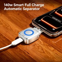 Produits en ligne tendance : Séparateur de charge universel automatique IA 140W, format mini, séparateur de charge complète, arrêt automatique