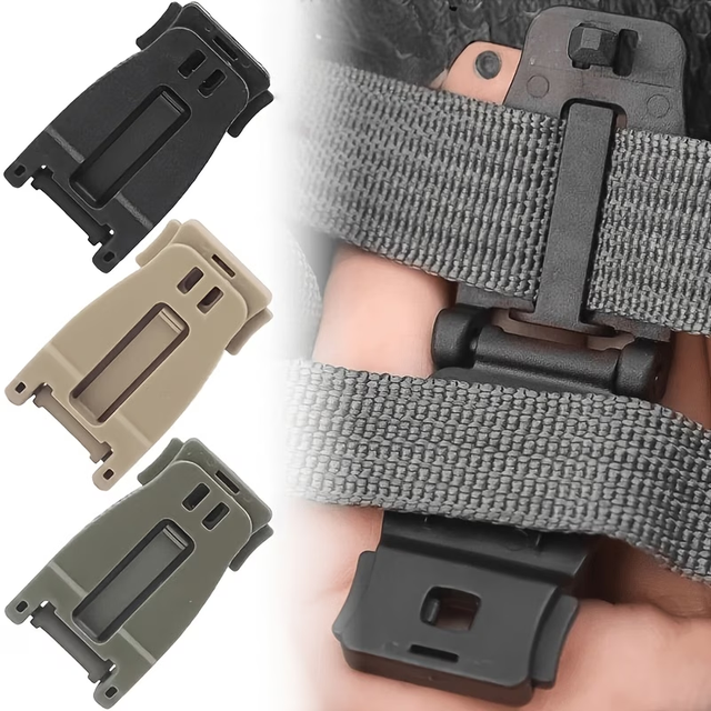 Quick Release Webbing Management Clip Molle Adjustable Child Safety Belt Pom Anti-Slip Chest Buckle Bag Strap Connection Buckle