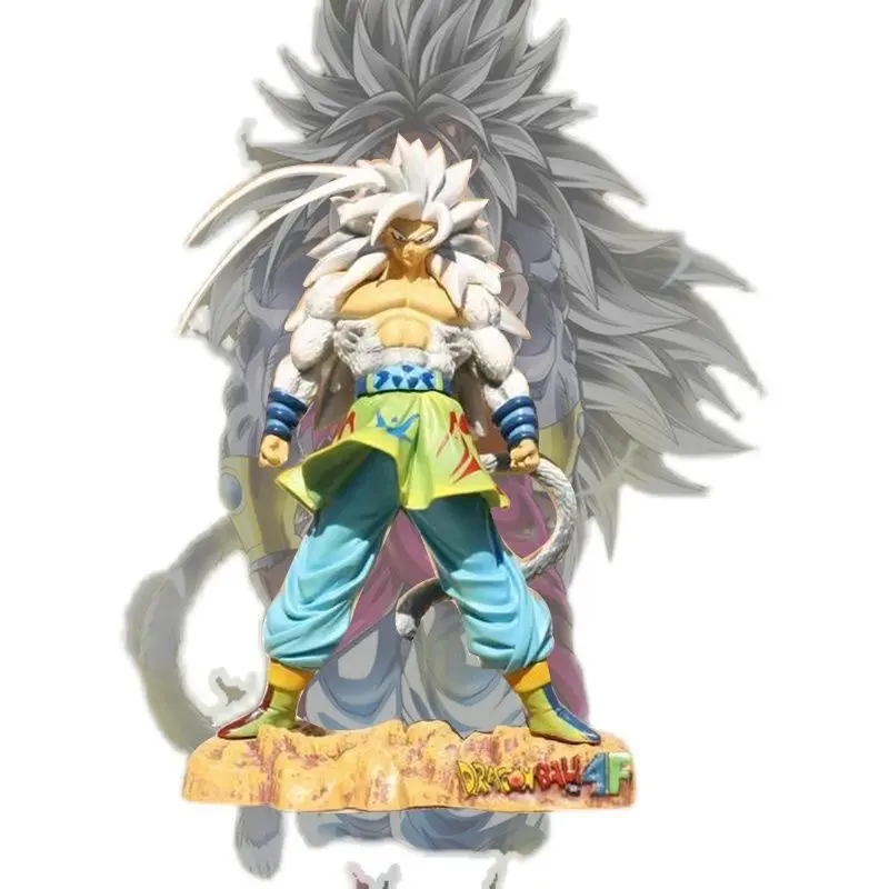 24cm Goku with White Hair Action Figure Super Saiyan PVC Figures in Dragonball GK Color Box Vegeta