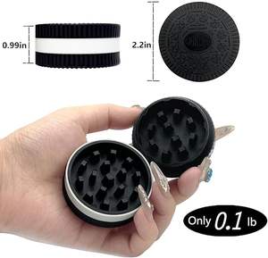 للبيع بالجملة ، مطحنة أعشاب قابلة للتحلل 55 شكل كوكي 55 ، قطعتين ، مورد متجر دخان يدوي - Product Image 3