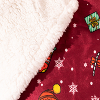 Couverture de Noël en flanelle douce, couverture à thème festif pour canapé, lit, décoration de la maison
