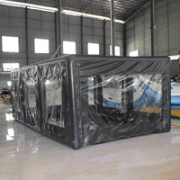 Transparent étanche sauter voiture Garage stockage tente spectacle voiture Garage Portable anti-poussière gonflable couverture de voiture tente