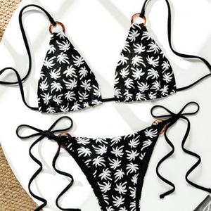 Maillot de bain deux pièces personnalisé pour femme, motif uni, avec bandeau push-up, tendance, pour fille - Grande Vente - Product Image 5