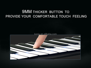 <span class=keywords><strong>88</strong></span> touches Flexible portable et enroulable USB clavier MIDI Piano - Product Image 5