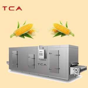 commercial ultra low temperature frozen food chicken ammonia tunnel quick freezer small iqf machine