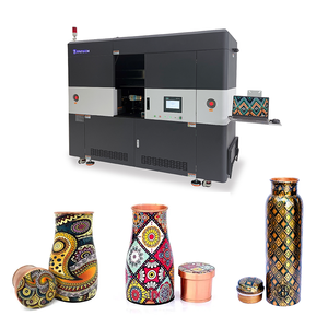 Impresora de inyección de tinta UV de 360 ° de grado industrial, máquina giratoria de alta velocidad para artículos cilíndricos, cabezal de impresión Ricoh de Resolución de 600 ppp - Product Image 2