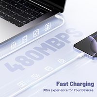 Chargeur USB-C HYTO 20W pour iPhone 17/16/15 avec câble de charge rapide USB-C de 1M/2M