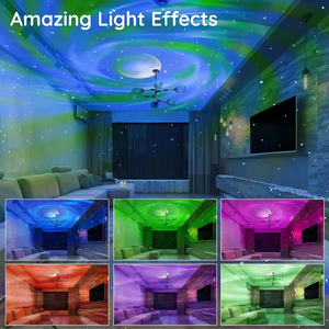 Lámpara de Proyección de Estrellas con Forma de Cápsula Espacial para Dormitorio, Luz Nocturna Creativa de Escritorio con LED ABS Moderno para Uso en Hoteles - Product Image 6