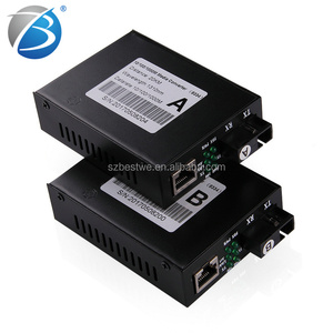 Convertidor de Fibra Óptica Ethernet WDM de 10/100/1000, Convertidor de Medios Gigabit Ethernet - Product Image 2