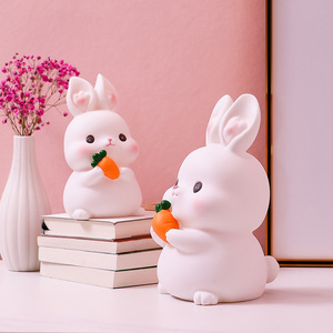 Glutinous Rice Rabbit Piggy Bank PVC Money <b>Box</b> For Kids Birthday <b>Gift</b> 2-4 Years - Product Image 4