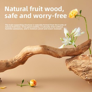 Árbol para Gatos Integrado de Madera Natural Sólida Directo de Fábrica, Diseño Floral Encantador, Juguete para Gatos de Interior, Muebles para Mascotas, Venta al por Mayor OEM - Product Image 2