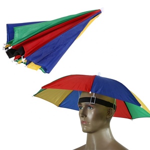 Giá Rẻ Mini Có Thể Gập Lại Chống Nắng Nhiệt <span class=keywords><strong>Cap</strong></span> Hat Shape Umbrella Cho Các Hoạt Động Ngoài Trời - Product Image 6
