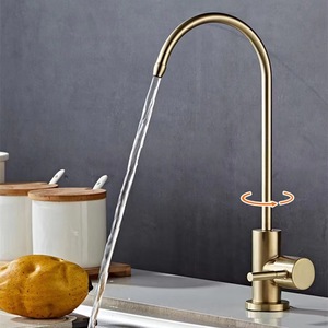 Robinet de cuisine en acier inoxydable, mitigeur monobloc avec siège de valve de 30 mm pour raccordement direct à l'eau potable - Product Image 2