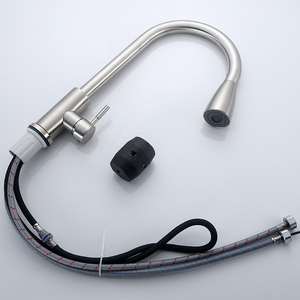 Jooka Usine Moderne Silver201 En Acier Inoxydable Flexible Pull Down Cuisine Mitigeur Robinet D'évier - Product Image 4
