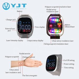 Jam Tangan Terapi Laser inframerah medis, peralatan pembersih tekanan darah