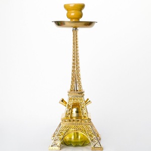 Set de Shisha/Hookah Torre Eiffel con 2 Mangueras, Pipa de Agua de Metal y Vidrio, Regalo para Bar o Viajes - Product Image 5