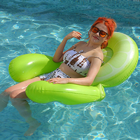 Chaise flottante gonflable de 33 pouces pour piscine, lac, adultes, vente en gros
