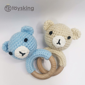 Giocattolo fatto a mano dell'uncinetto dell'orso del cotone di alta qualità animale di peluche amico dalla fabbrica di ToysKing - Product Image 5