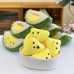 <span class=keywords><strong>หมอน</strong></span>ของเล่นผ้ากำมะหยี่ทุเรียนลอกออกได้ตุ๊กตาผลไม้นุ่มสดใส - Product Image 5