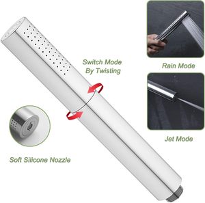 <span class=keywords><strong>Douchette</strong></span> à main en laiton, 7 pouces, haute pression, débit élevé, 2 fonctions, avec tuyau de 59 pouces pour salle de bain - Product Image 2