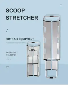 Camilla de cuchara ajustable para Hospital de alta calidad, camilla de transferencia de pacientes de aluminio de acero inoxidable a la venta - Product Image 6