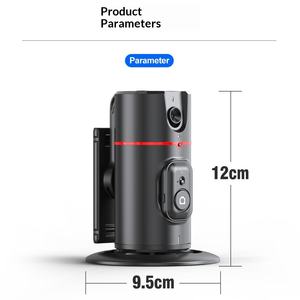 Support de téléphone portable stabilisateur Pan-Tilt P02 de bureau avec reconnaissance faciale IA, rotation à 360 degrés, en ABS, suivi automatique sans application, anti-vibration - Product Image 1