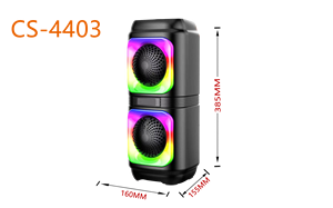 Мини 4-дюймовый двойной беспроводной портативный динамик с поддержкой карты памяти - Product Image 2