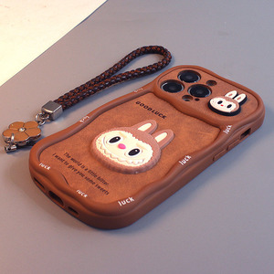 Funda Protectora para Teléfono Zenos con Diseño de Dibujos Animados Labubu, de PU, Resistente a Impactos y con Protección para la Lente - Product Image 2