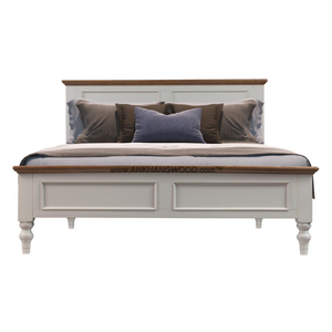 เตียงขนาดคิงไซส์ทำจากไม้โอ๊ค/ไม้สน/อะคาเซียทำจากเวียดนาม - Product Image 3