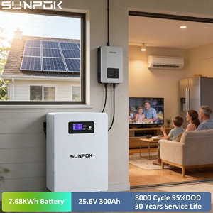 7kWh แบตเตอรี่ LiFePO4 300Ah 24V 10000รอบระบบเก็บพลังงานแสงอาทิตย์บ้านพลังงานสามารถสื่อสารได้ RS485 - Product Image 1
