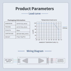 Convertisseur <span class=keywords><strong>Dimmable</strong></span> AC <span class=keywords><strong>220V</strong></span> à 24V 300W CTN <span class=keywords><strong>LED</strong></span> Driver <span class=keywords><strong>Transformateur</strong></span> d'éclairage <span class=keywords><strong>LED</strong></span> Alimentation pour éclairage <span class=keywords><strong>LED</strong></span> intérieur - Product Image 6