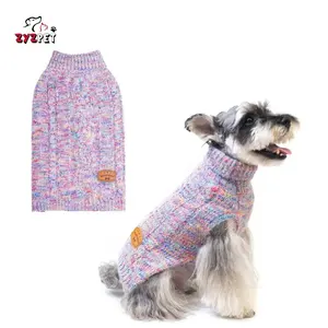 중형견용 강아지 스웨터, 개 의류 액세서리, 방풍 소형 개 의류 격자 무늬 의류 ZYZ PET 야외 클래식 겨울