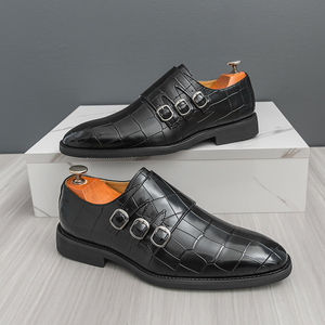 Zapatos de Vestir Negros y Blancos para Hombre, Zapatos de Vestir de PU para Hombre, Cómodos, Transpirables, Formales, de Negocios, Oxfords, de Cuero - Product Image 2