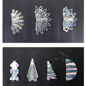 Ychon New Fashion Iridescent Shining Snowflake Decors Snow Flakes Garland Christmas Tree Ornament <strong>Frozen</strong> Theme <strong>Party</strong> <strong>Supplies</strong> - Product Image 5