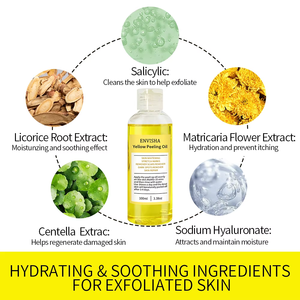 Venta caliente orgánico vegano reparación fuerza nudillos blanqueamiento eliminar la piel muerta exfoliante Anti manchas oscuras ACEITE DE Peeling amarillo - Product Image 3