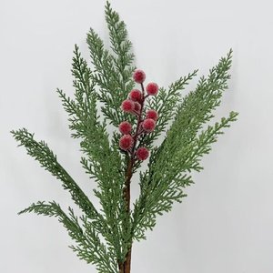 Bán Buôn 26 "Cypress Pick Bất Cảm Ứng Mềm Màu Xanh Lá Cây Nhân Tạo Nhà Máy Với Bất Cảm Ứng Thân Cây Cho Trang Trí Nội Thất - Product Image 4