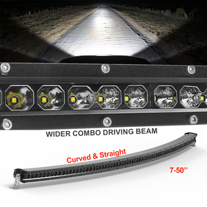 Barra de luz LED de 32 pulgadas de fila única curvada de 12V 24V para coche - Product Image 1